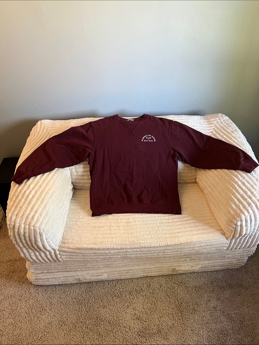 Katin Maroon Crewneck Sweatshirt with Chest Logo